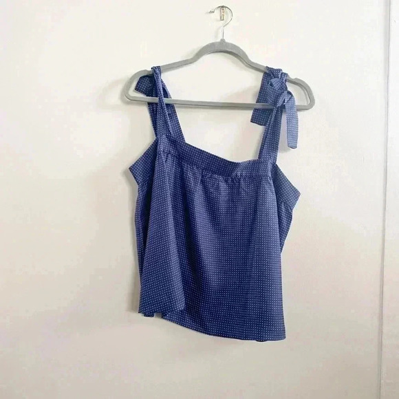 J. Crew Tops - New J.crew silk polka dot tank top 14